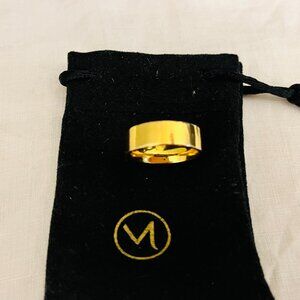 Mejuri 18k Gold Vermeil Daily Stacker Ring Size 6